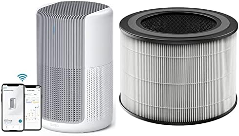 Dreodreo Air Purfifiers за спална соба, паметен WiFi Alexa/Google Control & Purifiers Purifiers Filter, H13 True HEPA филтер