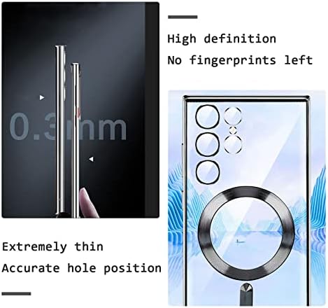 Micger Магнетни Случај За Samsung Galaxy S22 Ултра Случај со Целосна Заштита На Капакот на Камерата [ 6ft Капка Тестирани &засилувач; Компатибилен