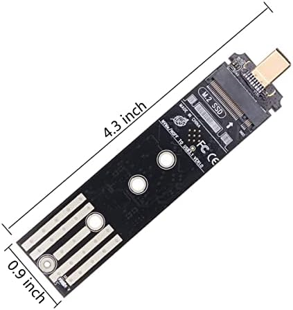 ELIATER M. 2 NVME За Тип C Адаптер, M. 2 SSD НА USB C Картичка, Високи Перформанси 10 Gbps USB 3.1 Gen 2 Мост Чип, Користете Како Пренослив