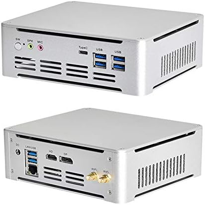 PARTAKER Mini PC, Десктоп Компјутер, Intel 6 Јадра I7 8750H До 4.1 GHz, USB-C, 4K, Двоен Монитор Способен, Тивок Вентилатор, Win10