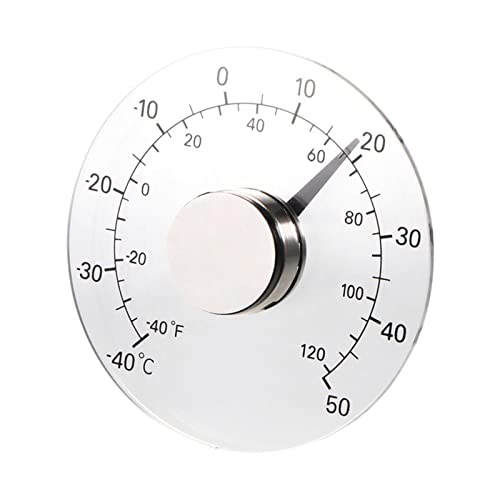 Шајк Термометар Температура Транспарентен Јасен Надворешен Прозорец Термометар Часовник Временска Алатка