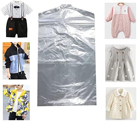 100 Пакет Облека Торба, Транспарентна Облека Покритие, Торба За Складирање За Кратка Или Детска Облека