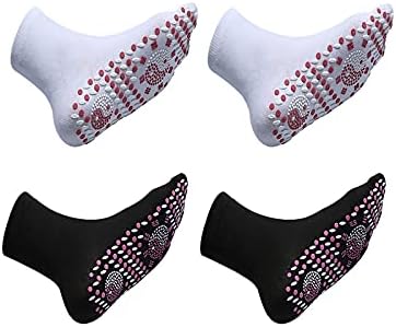 КОМИОР 1-6 Пара Измешајте Чорапи За Самозагревање Во Боја, Термални Чорапи За Мажи Жени Термички Загреани Чорапи Магнетни Чорапи За Самозагревање