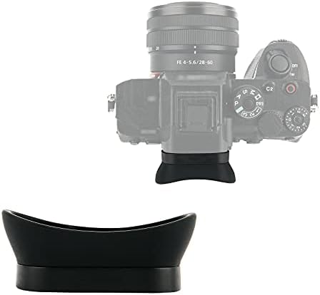 NC Ergonomic Design Долга камера Eyecup Eyepiece Eyepiece ViewFinder Заштитник за Sony A1 Alpha 1 ILCE-1 ја заменува FDA-EP19 Cup Cup