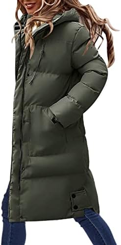 Женски водоотпорни зимски дебели качулки зимски палети faux руно наредени јакни со долга јакна жени со аспиратор