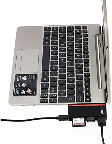 Navitech 2 во 1 ЛАПТОП/Таблет USB 3.0/2.0 Hub Адаптер/Микро USB Влез со Sd/Micro SD Читач На Картички Компатибилен Со Asus Vivobook 14 E410MA-BV2143WS