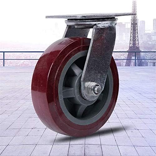 Супериорни Тркалца За Движење На Мебел 4 Парчиња Тркало, Гумен Комплет За Тешки Рицинуси, Табла Со Рамка Од Тешки Метали, Цврста