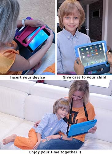 Чиста Смисла Пријател Антимикробен iPad Мини 6 Случај Деца - Таблет Случај за iPad мини 6-Та Генерација со Држач За Моливи,
