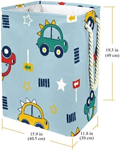 Инхомер Диносаурус Сообраќаен Автомобил 300д Оксфорд Пвц Водоотпорна Облека Ја Попречува Големата Корпа За Перење За Ќебиња Играчки