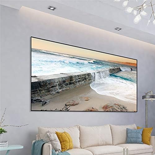 LHLLHL 60/100/84/120/130 INCH Projector екран со голема осветленост рефлексивна ткаенина ткаенина за проекција на ткаенина за домашно