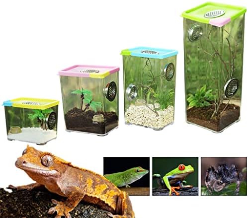 Кутија ЗА Размножување Влекачи Од ОРЕВ Јасна Акрилна Кутија За Хранење Влекачи Кутија За Инсекти Кутија За Размножување Богомолка