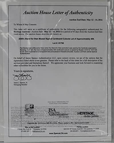 Стен Музиал потпиша автограмиран Стен Музиал 12х16 Стенд на екранот - ЈСА ЛОА
