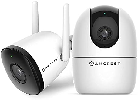 AMCREST 1080P WiFi камера затворен и паметен дом 2MP Bullet IP Security Camera Outdoor Wireless, ASH22-W, ASH21-W-ASH22-W-BU