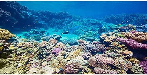 AWERT 48X24 инчи Подводен аквариум позадина корални гребени подмолни риби Позадина полиестер позадина