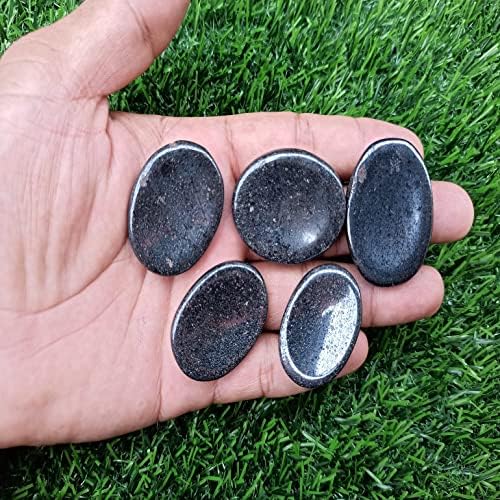 Хематит Загрижена камен за кристално лекување џеб палм камен палецот 3 парчиња