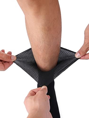 Полавинд машки дијабетични чорапи со големина 10-13 широки лабави едем едем невропатија чорапи на глуждот мажи Екстра широко-обврзувачки