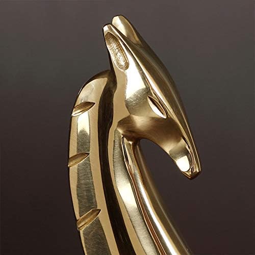 Yang1mn.ornaments Апстрактни украси за животински коњи Рачно изработени занаети чисти украси од бакар злато Домаќинство Подарок