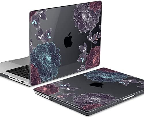 Dongke MacBook Pro 16 Inch Case 2023 2022 2021 Објавување A2780 M2 A2485 M1 Pro/Max со Retina Display & ID на допир, пластична тврда обвивка