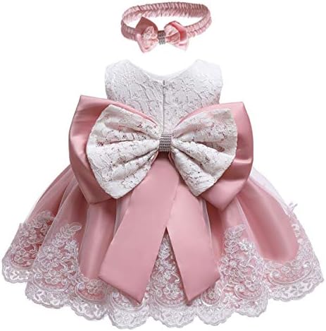 Мирисам бебе девојки 1/2 -ри роденден фустан со лак за цвеќе чипка фустани свадбени странични крштевки крштевање туту наметка