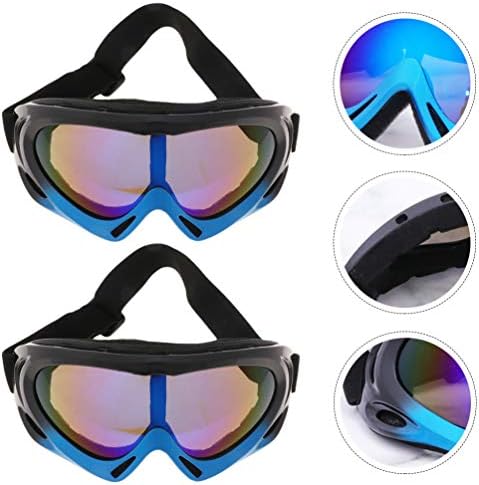 ИНОМП 2 парчиња Спортски Очила На Отворено Преносни Очила За Скијање Очила За Планинарење