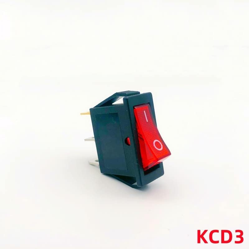 1PCS KCD3 со LED рокер прекинувач 16A/20A 125V/250V ON-ON/ON-OFF-OF-OFE 2/3PINE 3PIN Електрична опрема за прекинувач за напојување-копчиња