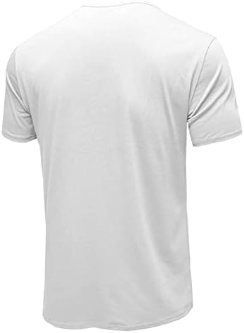 Машка обична памучна тенок памук се вклопува во основна маичка за вратот на вратот летен моден спорт краток ракав
