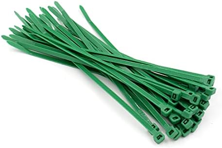 Баомаин 6 инчен само заклучување на најлонски кабелски поштенски врски со ширина од 2,5 мм јачина на затегнување 18 bs/8kgs 3x150 зелени пакувања