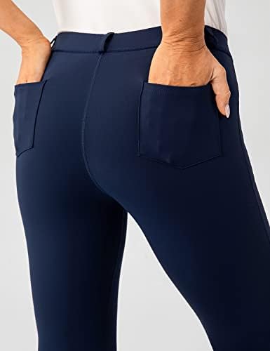 Lavento женски јога фустани панталони подигање - Работни работи за истегнување на панталони со џебови со џебови