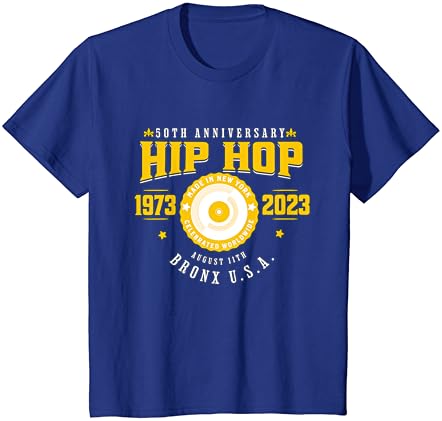 Хип Хоп Музика 50-Годишнина Музичар Роденден Роден Ден Маица
