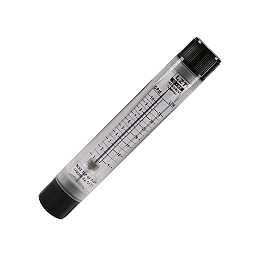 Олмро црно копче 1-10GPM Органско стакло панел Тип на проток на вода LZT-25G 1PCS