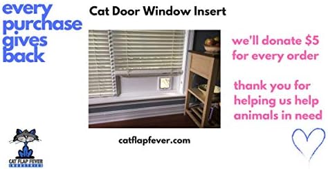 Мачка Врата За Прозорецот. Инсталира Во Минути. Не се потребни алатки. Отстранлив. Произведено во САД со пвц тримборд. Издржлива