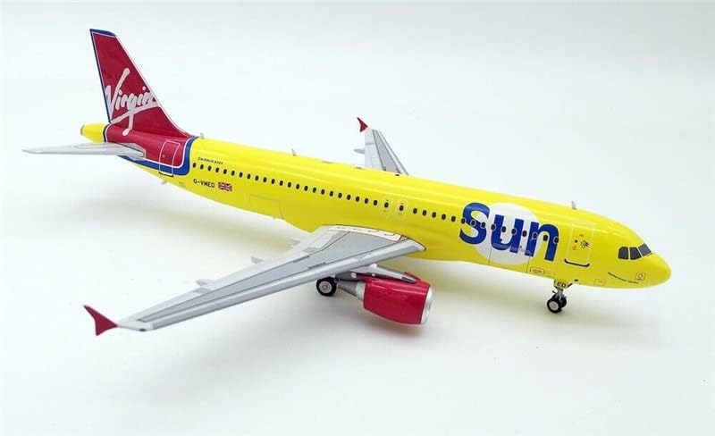 Inflate 200 Virgin Sun Airbus A320-200 G-VMed со Stand Limited Edition 1/200 Diecast Aircraft претходно изграден модел