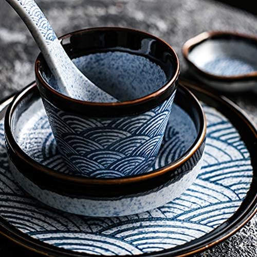 Hemoton Decanter Set Decanter Set Кинески чај чај 2 парчиња јапонски сакси чаша сет охоко чаши керамички порцелан радо на сервирање чаша пијалок