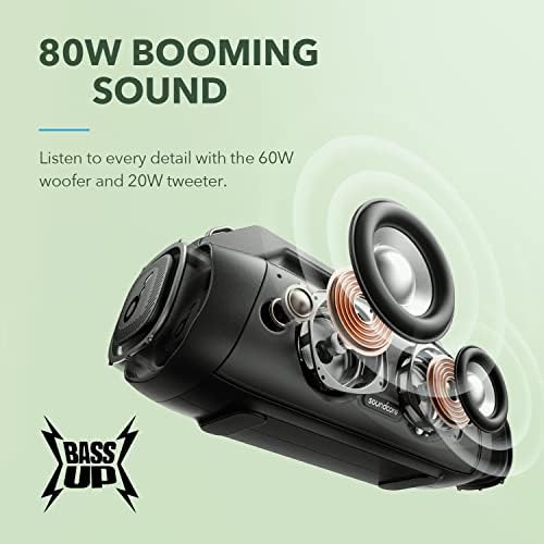 SoundCore Motion+ Bluetooth звучник и Anker Soundcore Motion Boom Plus Преносен звучник 80W стерео звук, IP67 водоотпорен, вградена