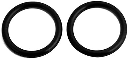AEXIT 50pcs црна гума 17мм x 1,9мм отпорност на топлина што не е отпорна на масло NBR нитрилна гума O прстен гумени шипки запечатување прстен