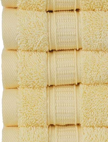 Персонализирани крпи од ацтеки, луксузни турски оригинални памучни мијалници, 2 пакувања сет за миење садови, жолта
