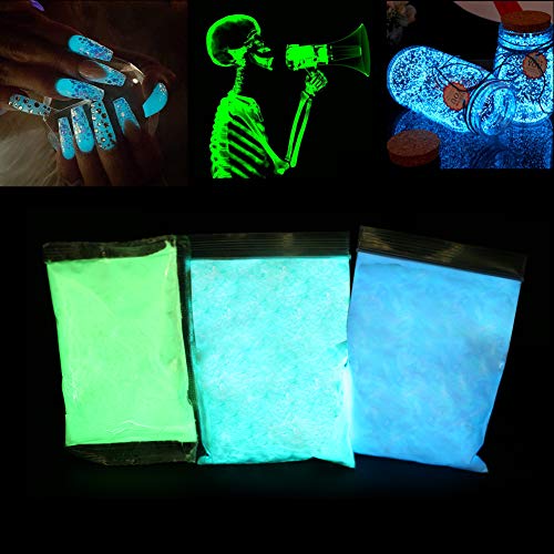 Флуоресцентен прав, 100 g професионални луминисцентни пигменти фосфоресцентна боја фотолуминисценција нетоксичен алуминиум
