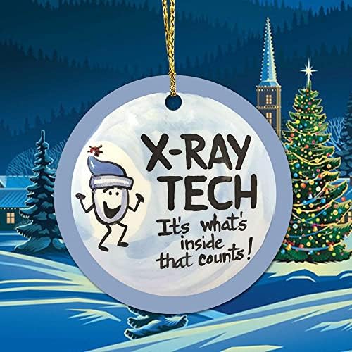 Х-зраци технологија што виси Божиќни украси Дрвени Божиќни украси за занаети Огромни Божиќни украси Семејни Божиќни украси трепкајќи миризливи