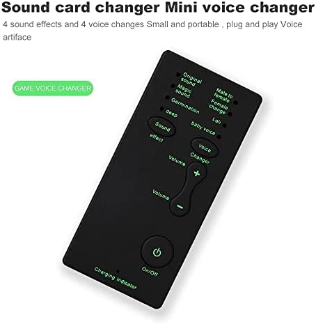 SXYLTNX Мини Звучна Картичка Преносни Звучни Ефекти Машина За Менување Глас Уред Аудио Картичка За Пренос Во Живо Онлајн Разговор Пеење