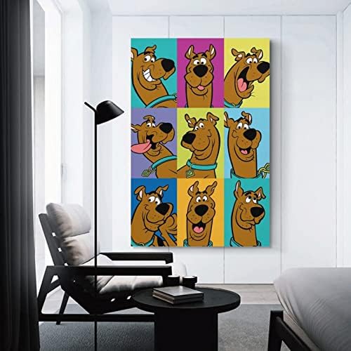 Scooby Doo - ТВ -шоу постер плака за постер за спална соба за спална соба спортски пејзаж канцелариски декор подарок 16x24inch