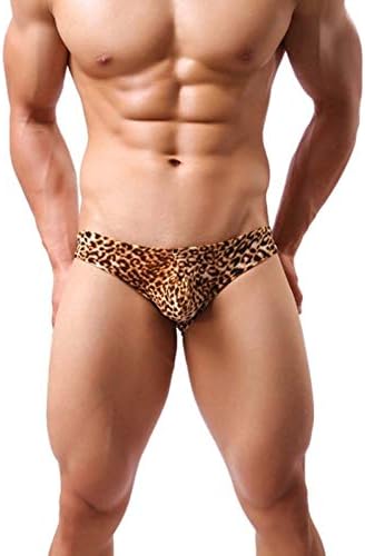 Fulijie Секси Ден на вinesубените Ден на облека 1 парчиња за дишење брифинзи Мажите под палета еластична секси леопард фила