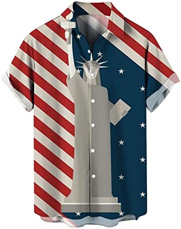 Летни големи и високи кошули за машки летни 3D печатени 3D печатени кардиган, секојдневна кошула со кратки ракави со кошула