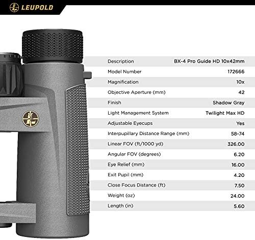 Двогледи на Leupold BX-4 PRO Guide HD 10x42mm