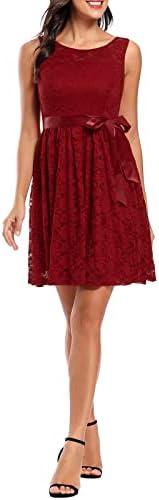 Fragarn плус големина ромпери за жени облеки, женски ретро цврста боја на резервоарот за вратот без ракави без ракави миди фустан