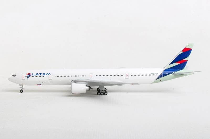 Beminijets Chile Latam Airlines за Boeing B777-300er Pt-Mui 1/400 Diecast Aircraft Pre-Builded Model
