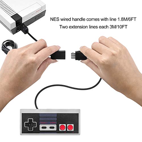 2Pack Classic Wired NES Controller, NES конзола GamePadој џојстик oyојпад Нес Контролер на игри за Nintendo NES