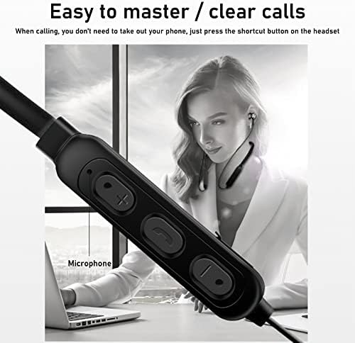 Деларси Yi8p3n Вратот Bluetooth Слушалки Стерео Безжични Спортски Слушалки Околу Вратот Bluetooth Слушалки Микрофон За Поништување
