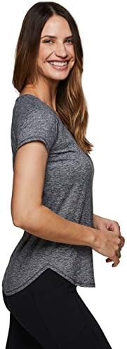 RBX активна женска атлетска атлетска брза суво вселенска боја кратка ракав јога маица