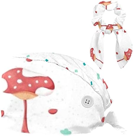 Симпатична цртана пастела од печурки облаци прилагодливи буфонски капачиња Капчиња Работна капа со лак за коса