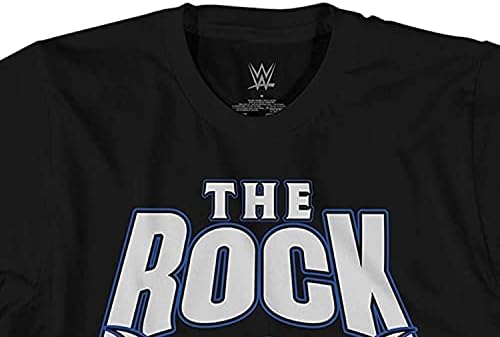 WWE MENS The Rock Burts - Tee Superstar Bull Superstar Tee - Двејн nsонсон Светски шампион во борење маица